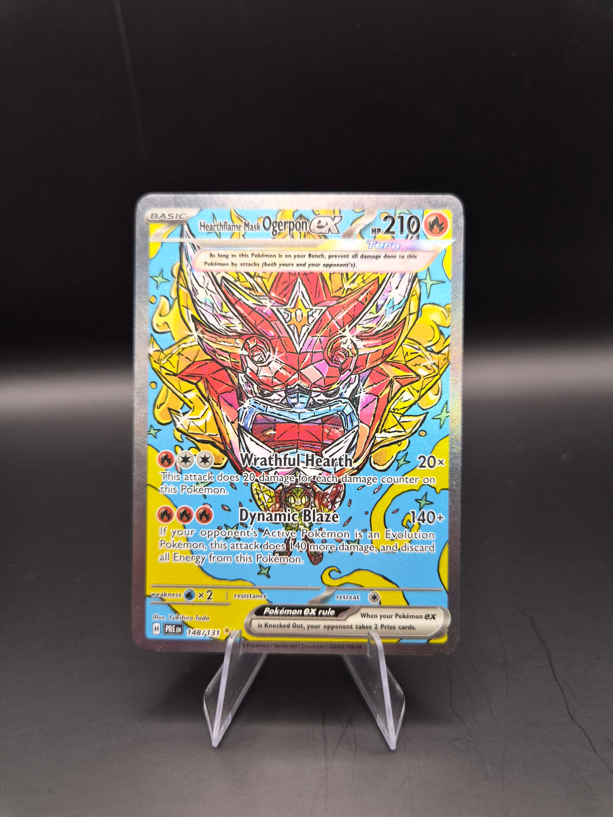 Hearthflame Mask Ogerpon ex (Pokemon Scarlet & Violet Prismatic Evolutions)