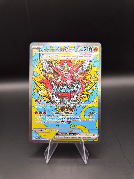 Hearthflame Mask Ogerpon ex (Pokemon Scarlet & Violet Prismatic Evolutions)